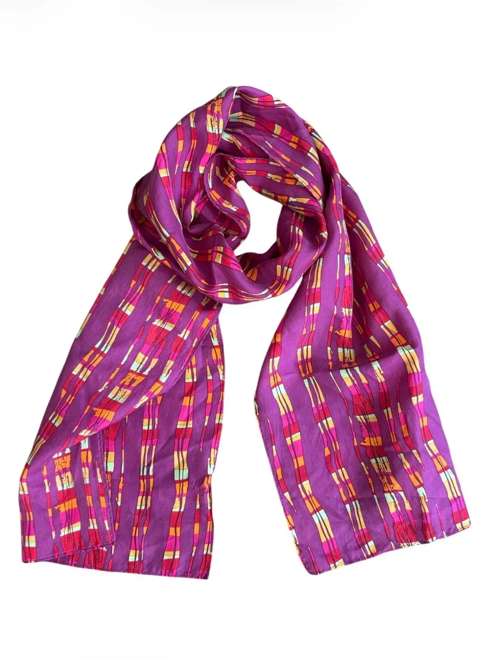 100% Silk Scarf Excellent Condition